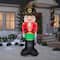 8ft. Airblown&#xAE; Inflatable Mixed Media Luxe Nutcracker